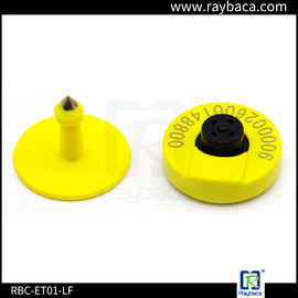 RBC-ET01 LF RFID Animal Ear Tag Round Shape 30.0mm Diameter For Livestock Tracking