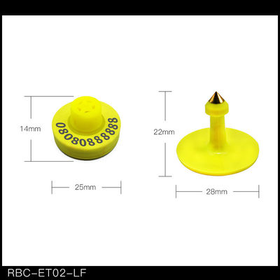 Small Size Customized TPU Yellow Rfid Cattle Management