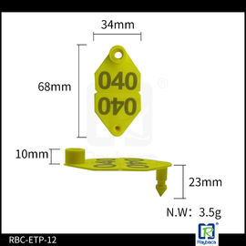 TPU Sheep / Cattle Management Tags , Animal Identification Ear Tags ETP12